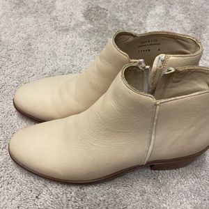 Cream colored Thursday boot
